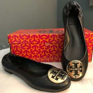 Black Tory Burch Ballet Flats